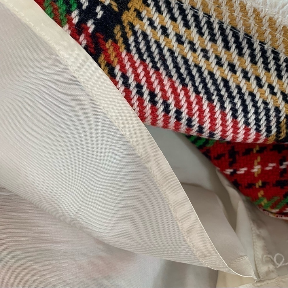 J Crew Factory Wool Blend Plaid Skirt Size 6 - Picture 5 of 9